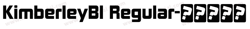 KimberleyBl Regular字体转换